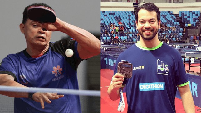 Israel Barreto (esq.) e Henrique Narita (dir.) est