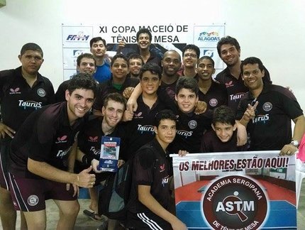 Sergipe conquista o Tricampeonato no Aberto de Tênis de Mesa de Maceió