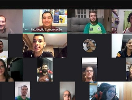 Atletas olímpicos e paralímpicos do Diamantes do Futuro participam de dinâmica com a equipe de Comunicação da CBTM