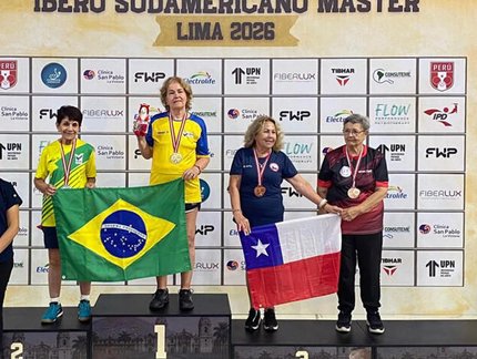 Brasil conquista nove medalhas nas disputas individuais do Ibero-Sudamericano Master 2026