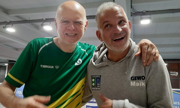 João Mendes e o alemão Maik Guhmann durante o Mund