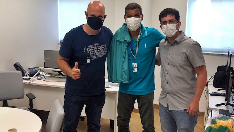 Da esquerda para a direita: Sandro Abrão, Ramon Pe