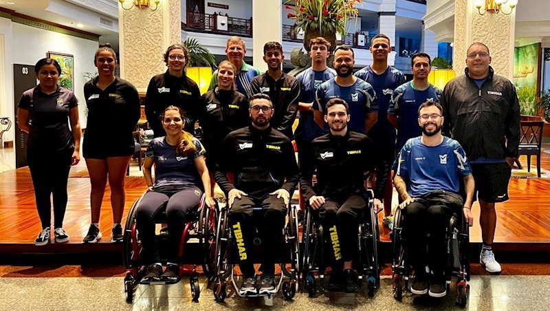 Delegação brasileira na Tailândia - Foto: CBTM