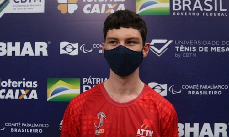 Campeão da classe 11, Lucas Hansen. Foto: CBTM