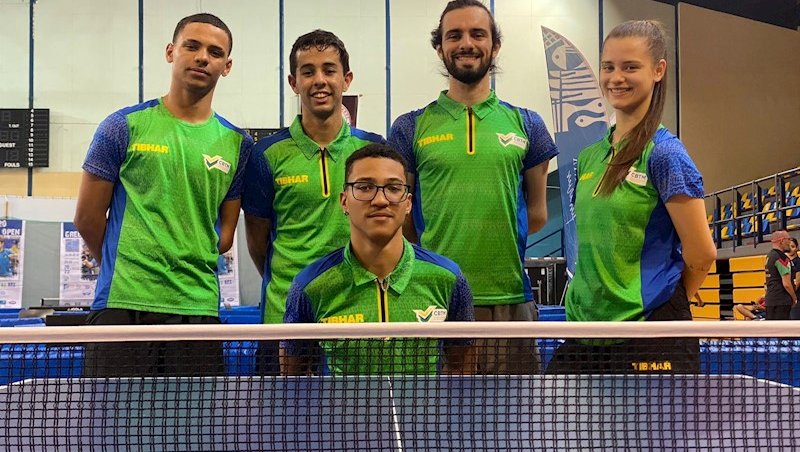 Quinteto brasileiro no Aberto Paralímpico da Gréci