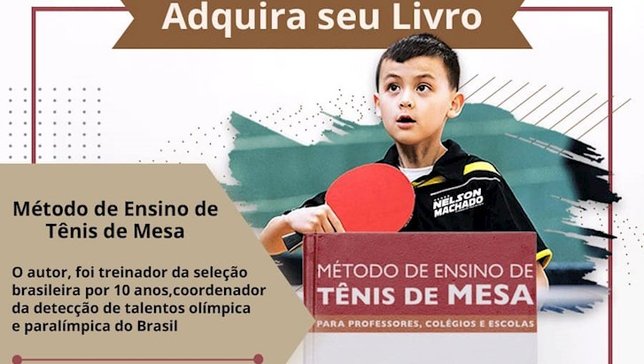 Nelson Machado lança segunda edição do livro “Método e ensino de tênis de mesa para professores, colégios e escolas”