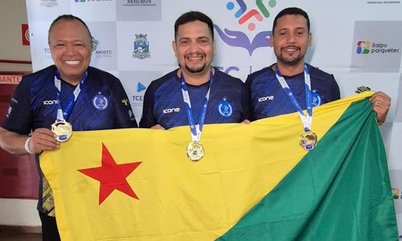 Mesa-tenistas acreanos são destaque nas Olimpíadas Mercosul dos Tribunais de Conta em Foz do Iguaçu-PR