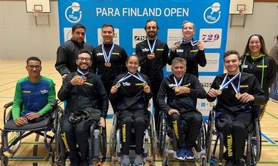 Seleção paralímpica garante cinco medalhas nas disputas de duplas e encerra participação no Aberto Fa20 da Finlândia com 10 conquistas
