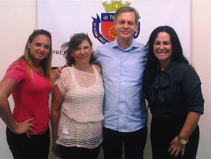 Equipe da CBTM é recebida pelo Secretário de Esportes de São Caetano
