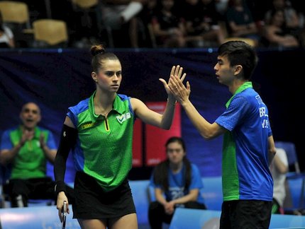 Bruna Takahashi e Vitor Ishiy vencem dupla da Sérvia na estreia e avançam nas disputas de duplas do Campeonato Mundial
