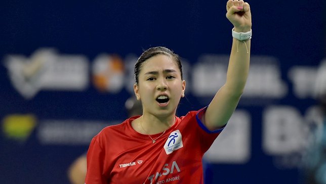 Beatriz Kanashiro comemora seu título em Uberlândi