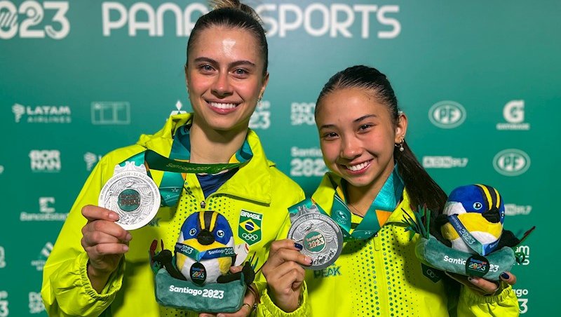 Bruna e Giulia ficaram próximas de feito inédito.