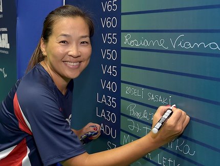 Roseli Sasaki vence de virada na final e é campeã na categoria veterano 40 do TMB Platinum - Ciclo I