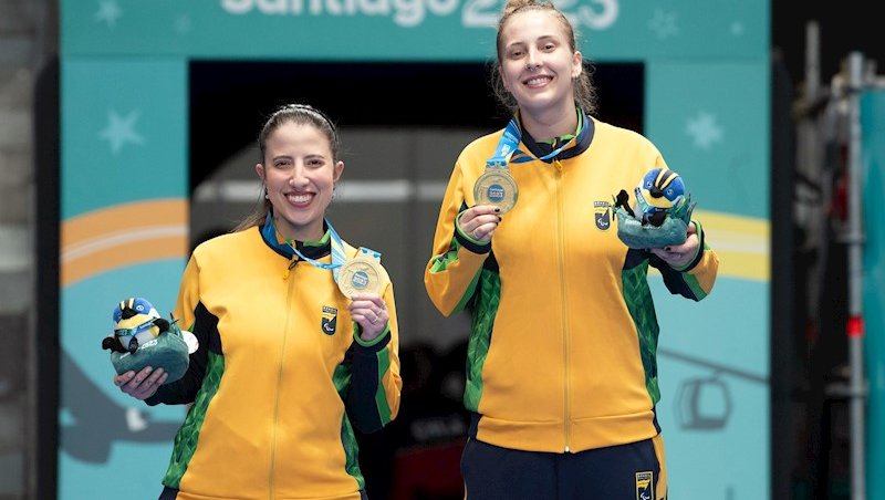 Jennyfer Parinos e Danielle Rauen não perderam nen