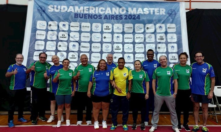 Brasil conquista nove medalhas em Campeonato Sul-Americano de Masters de Tênis de Mesa