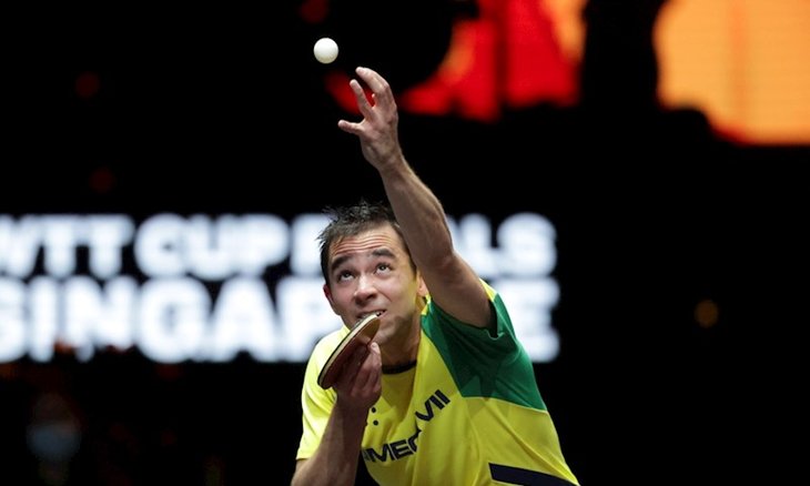 Hugo Calderano é o atleta melhor ranqueado na comp