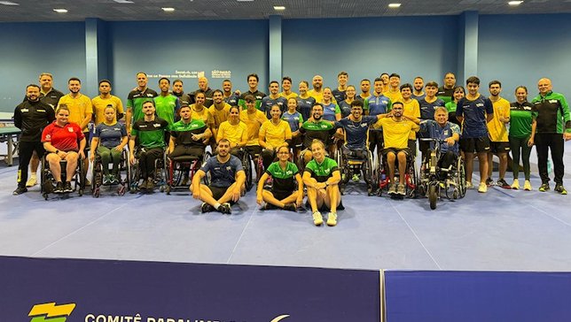 Atletas convocados participam de treinamento preparatório para o ITTF World Para Challenger no CPB