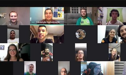 Atletas olímpicos e paralímpicos do Diamantes do Futuro participam de dinâmica com a equipe de Comunicação da CBTM