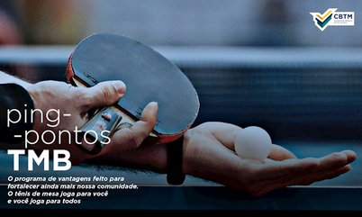 CBTM lança o Ping Pontos TMB, o primeiro programa de fidelidade no esporte olímpico do Brasil que gera prêmios para a própria comunidade