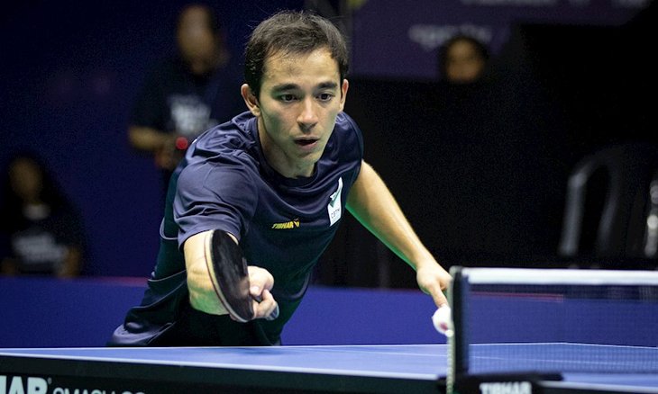 Hugo Calderano fez grande exibição na Arena Carioc