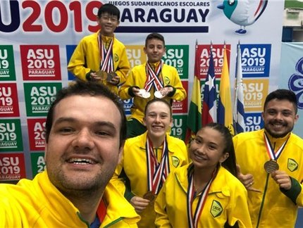Brasileiros conquistam seis das sete medalhas de ouro possíveis no Campeonato Sul-Americano Escolar