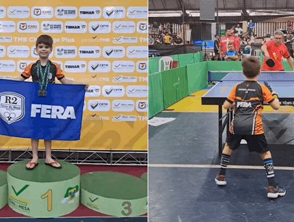 Ranieri Filho é ouro e prata no Tênis de Mesa