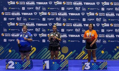 Aline Ferreira é a campeã individual feminino da Classe 7 do TMB Platinum – Campeonato Brasileiro