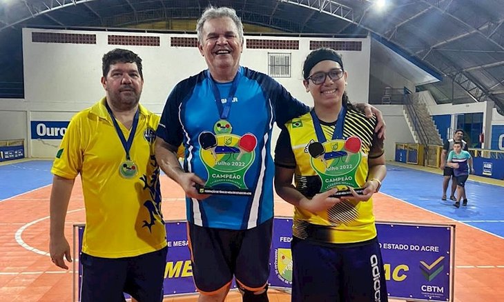 Mesa-tenistas do Acre comemoram as conquistas no T