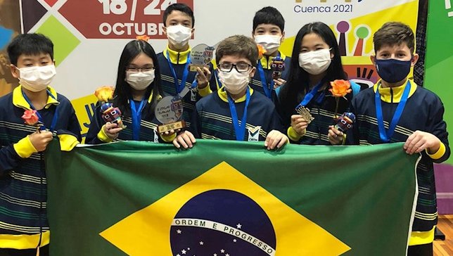 Garotada do Brasil conquistou três bronzes em Cuen