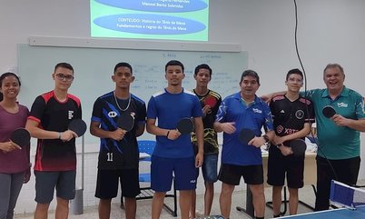 Clínica de tênis de mesa e Seletiva dos Jogos do IFAC movimentam Campus em Sena Madureira
