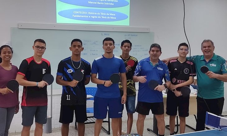 Clínica de tênis de mesa e Seletiva dos Jogos do IFAC movimentam Campus em Sena Madureira