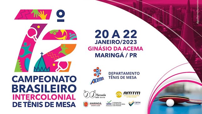 ACEMA é sede do 72º Intercolonial Brasileiro de Tênis de Mesa