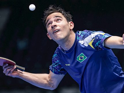 Hugo Calderano é superado por Felix Lebrun e fica com o vice-campeonato do WTT Star Contender Goa