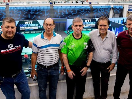Principais dirigentes do tênis de mesa sul-americano prestigiam o WTT Contender Rio