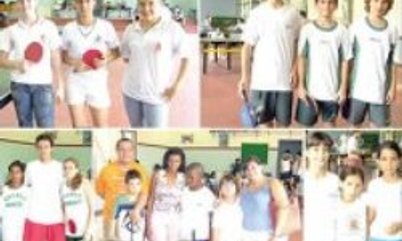 FINAIS DO TÊNIS DE MESA AGITAM JOGOS INFANTIS