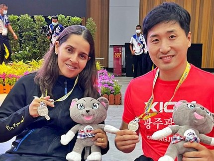 Cátia Oliveira comemora mais uma prata no Aberto Paralímpico da Tailândia: ‘Muito desafiador’