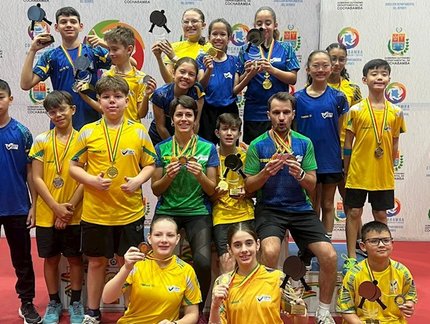Brasil conquista dois ouros, duas pratas e três bronzes na disputa por equipes do Campeonato Sul-Americano Sub-11 e Sub-13