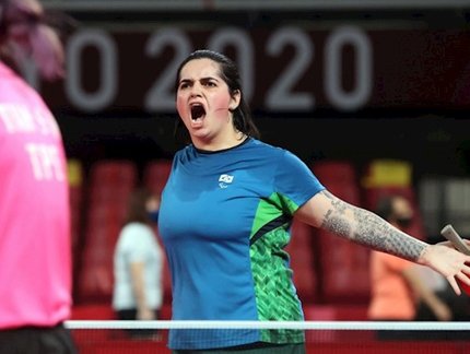 Bruna Alexandre faz partida sensacional na semifinal da classe 10 e vai disputar o ouro na Paralimpíada de Tóquio