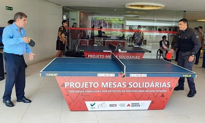Mesas Solidárias! Primeiras mesas produzidas por detentos são apresentadas em Minas Gerais