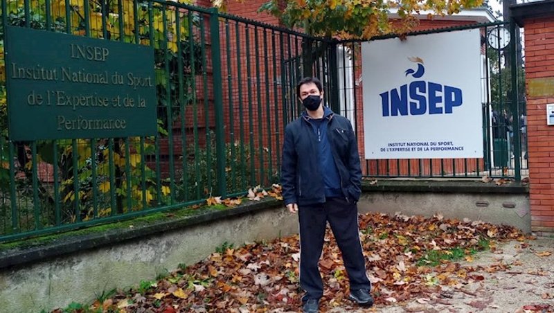 Harley Martins durante a passagem pelo INSEP. Foto