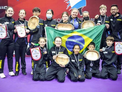 Quatro de prata e uma de bronze: Brasil fatura cinco medalhas no Campeonato Sul-Americano Sub-11 e Sub-13