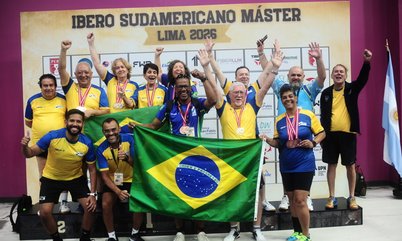 Brasil conquista cinco medalhas nas disputas por equipes no Ibero-Sudamericano Master 2026