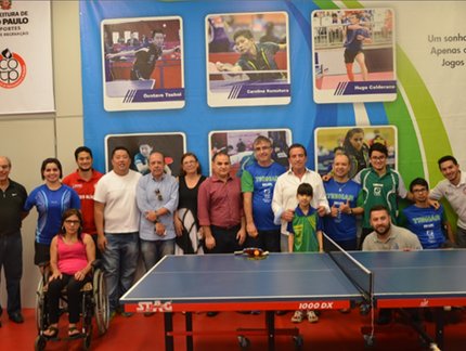 Com presença de Biriba e Bruna Alexandre, centro de treinamento de tênis de mesa é inaugurado em São Paulo