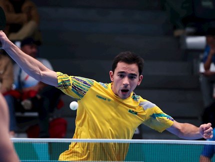 Hugo Calderano vence na estreia na Eslovênia e avança às oitavas de final do WTT Star Contender Ljubljana