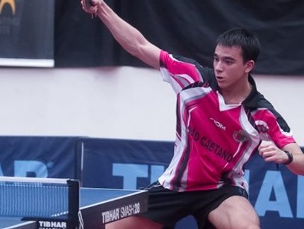 Hugo Calderano vence Eric Jouti e é campeão do Absoluto A Masculino