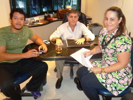 Presidente da Federação Rondoniense visita a sede da CBTM