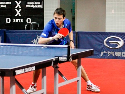 Hugo Calderano vence Cazuo Matsumoto e está na final do Aberto do Brasil