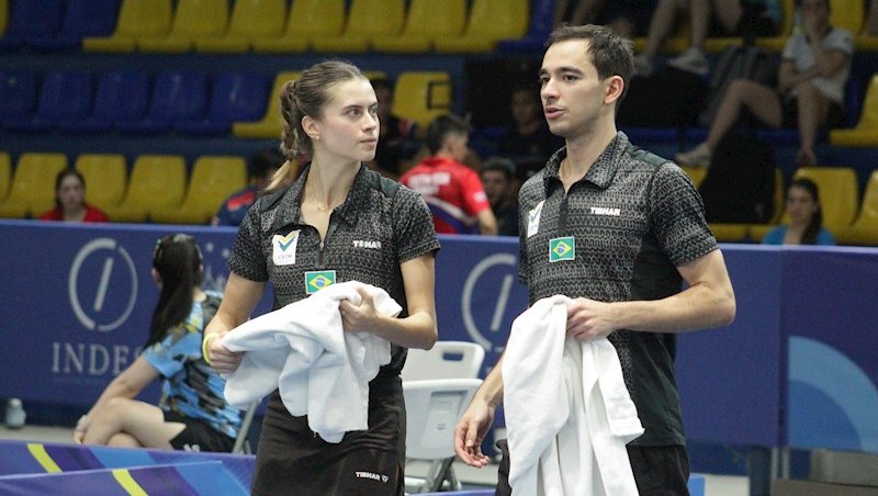 Bruna Takahashi e Hugo Calderano no Pan-Americano