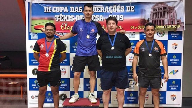 No alto do pódio - Israel Barreto brilhando pela A