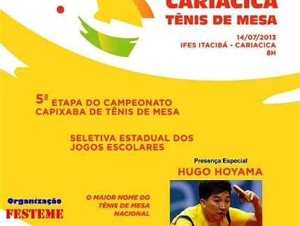 Hugo Hoyama é atração na 5ª Copa Capixaba e Seletiva dos Jogos Escolares